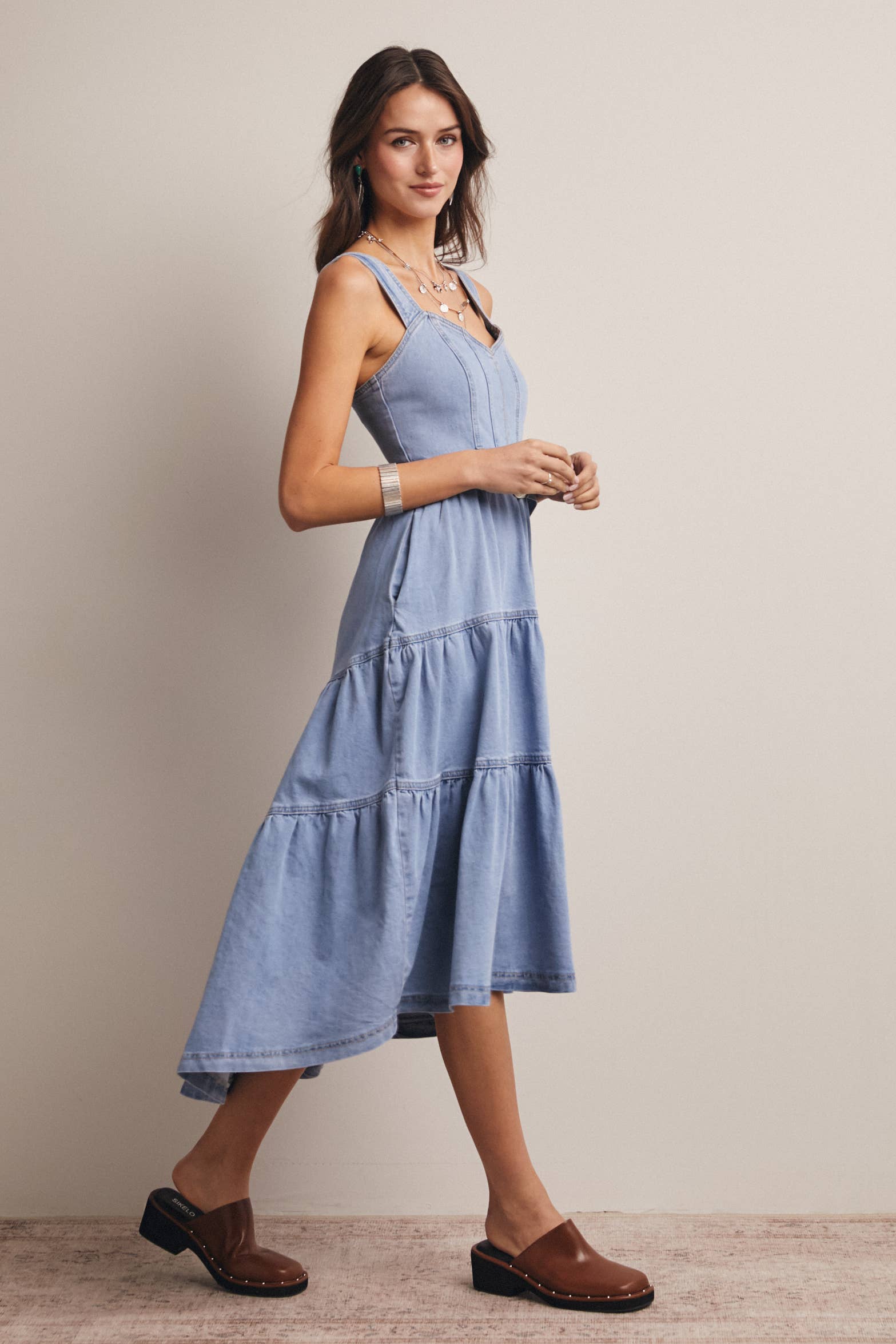 Dollie Denim Maxi Dress