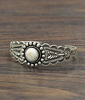 White Turquoise Cuff Bracelet