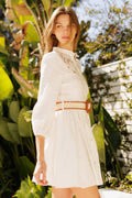 Evie Crochet Lace Detail Mini Dress