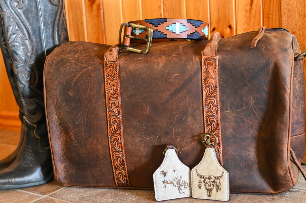 Leather Work Overnight Bag