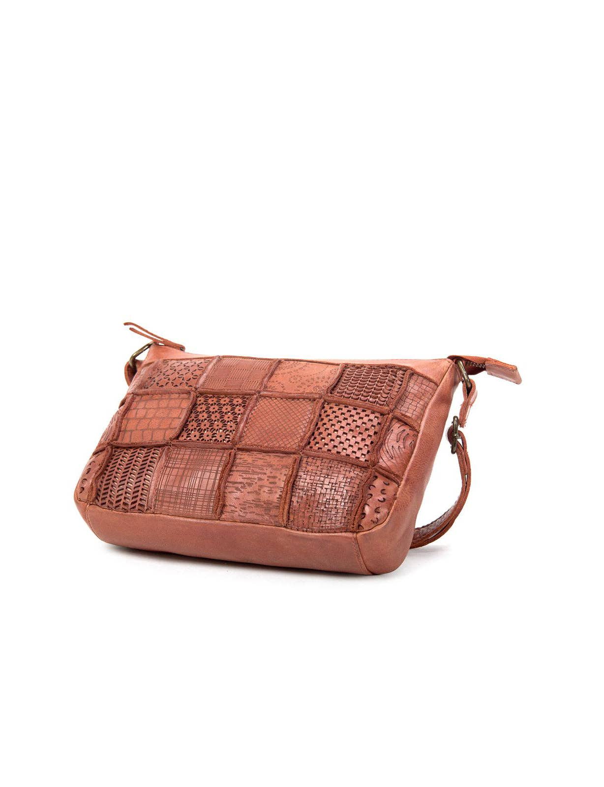 TAMWORTH PATCHWORK DETAIL LEATHER XBODY BAG