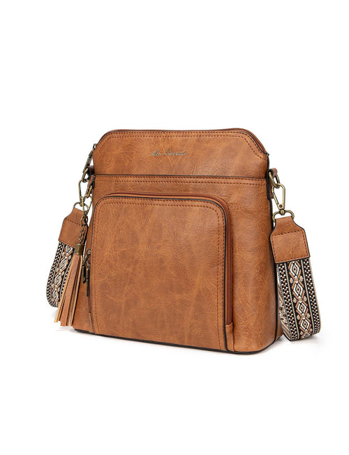 ALEX VEGAN XBODY BAG - Tan