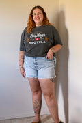 Curvy High Rise Mom Shorts