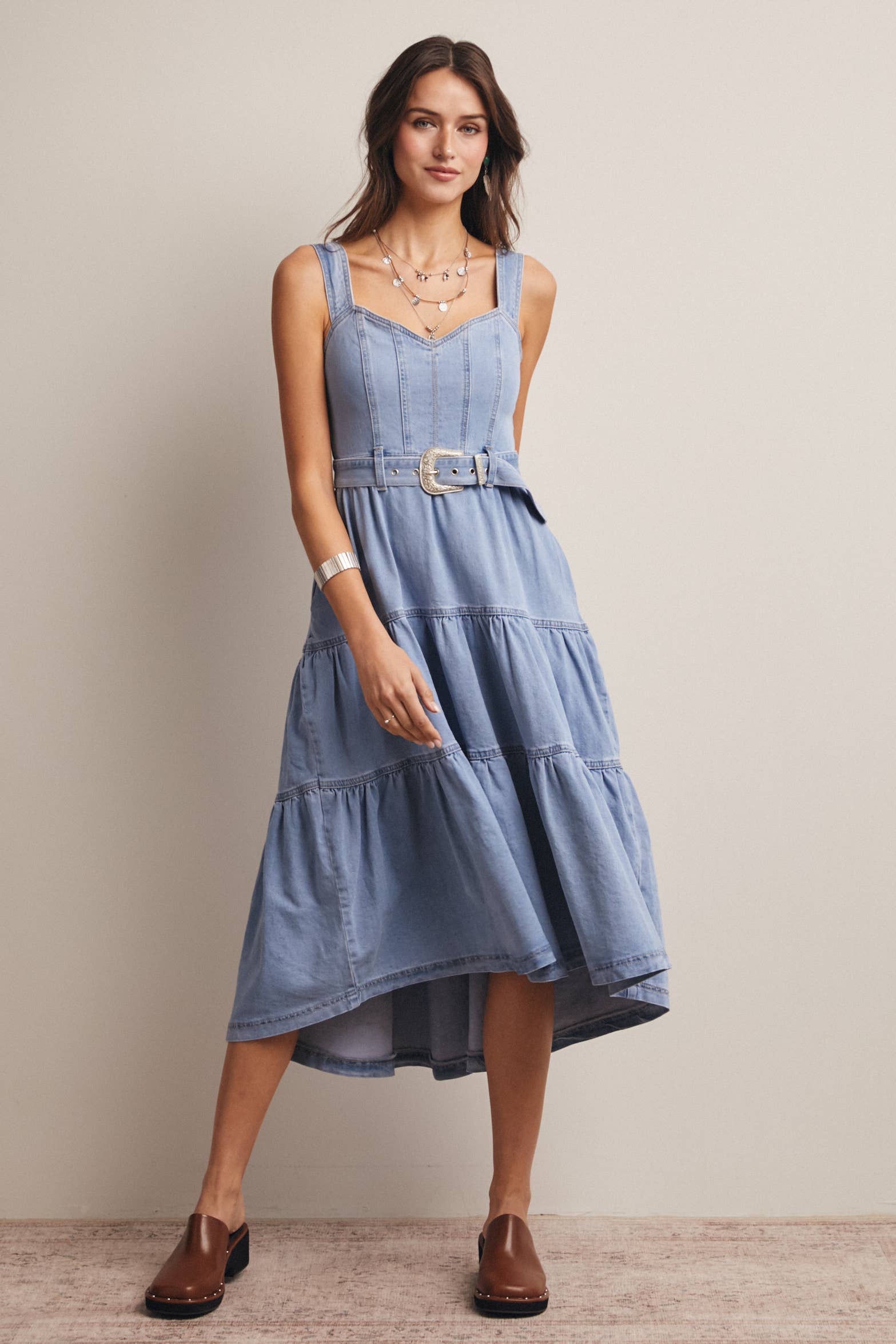 Dollie Denim Maxi Dress