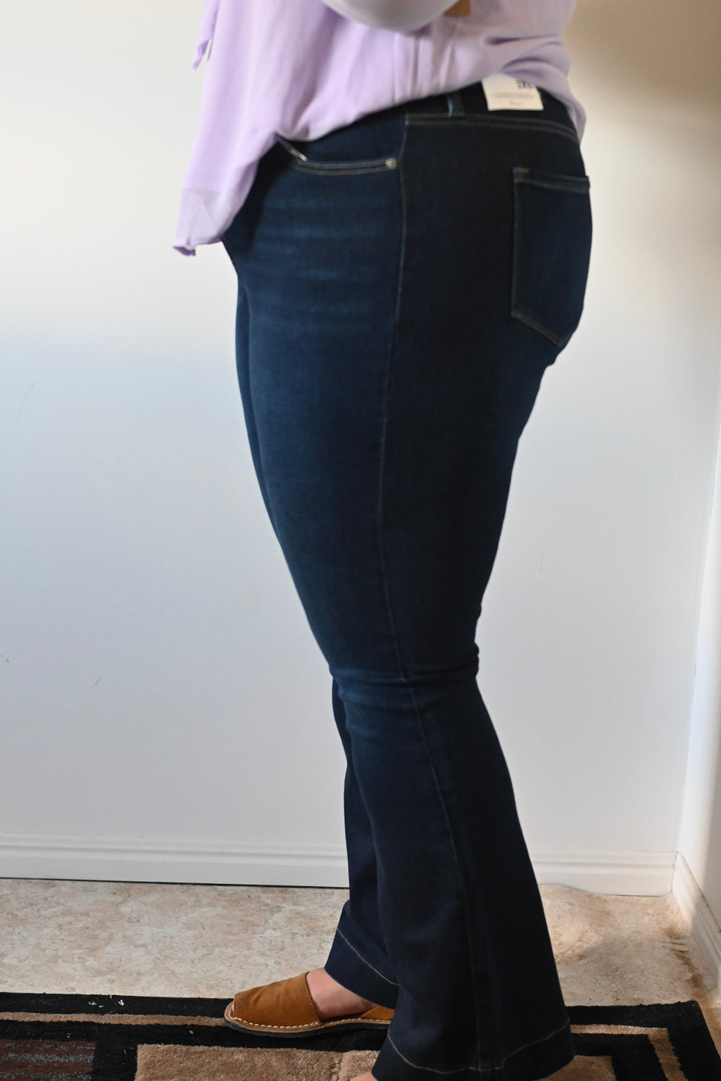 Curvy High Rise Flare Jeans