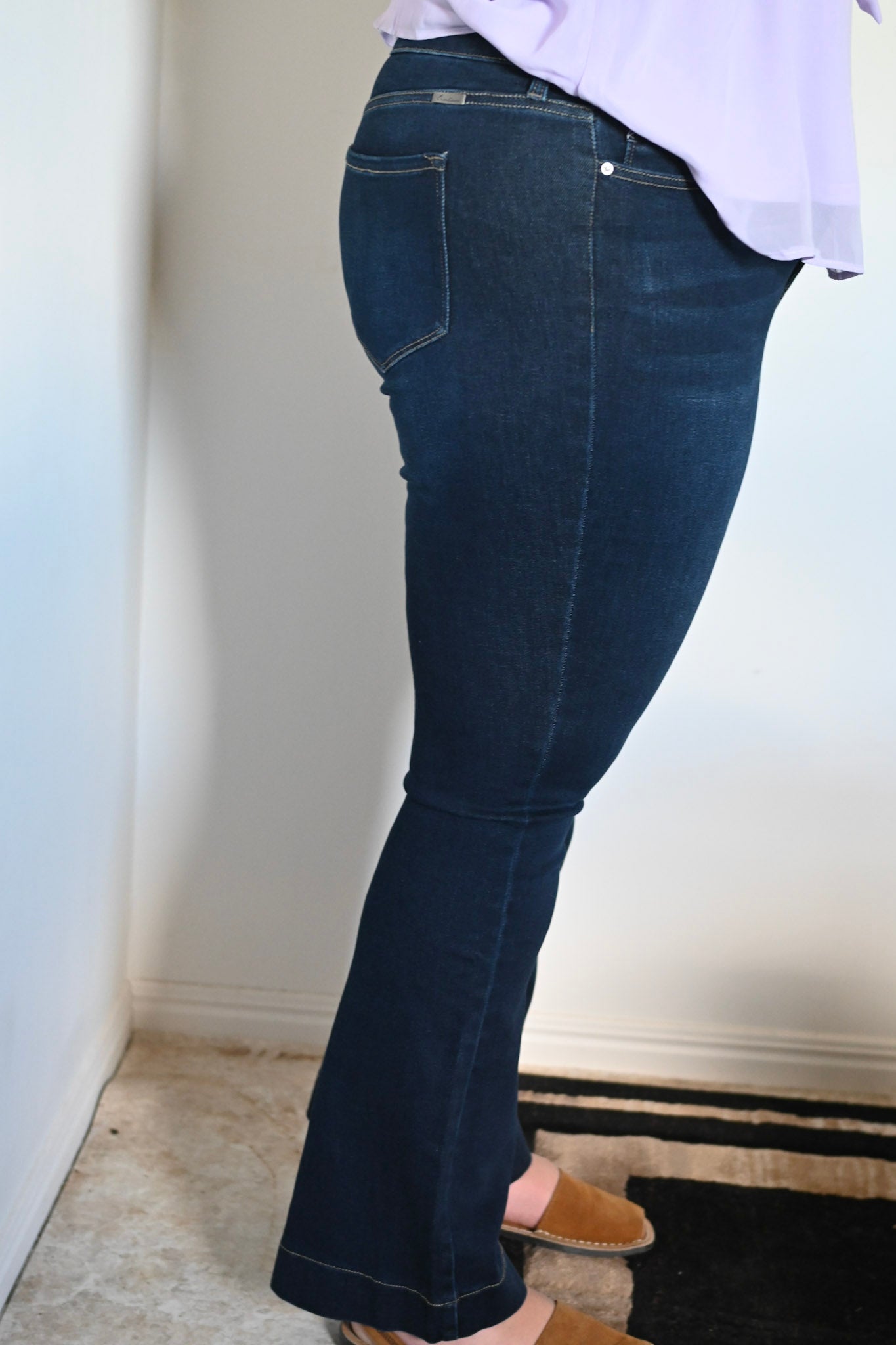 Curvy High Rise Flare Jeans