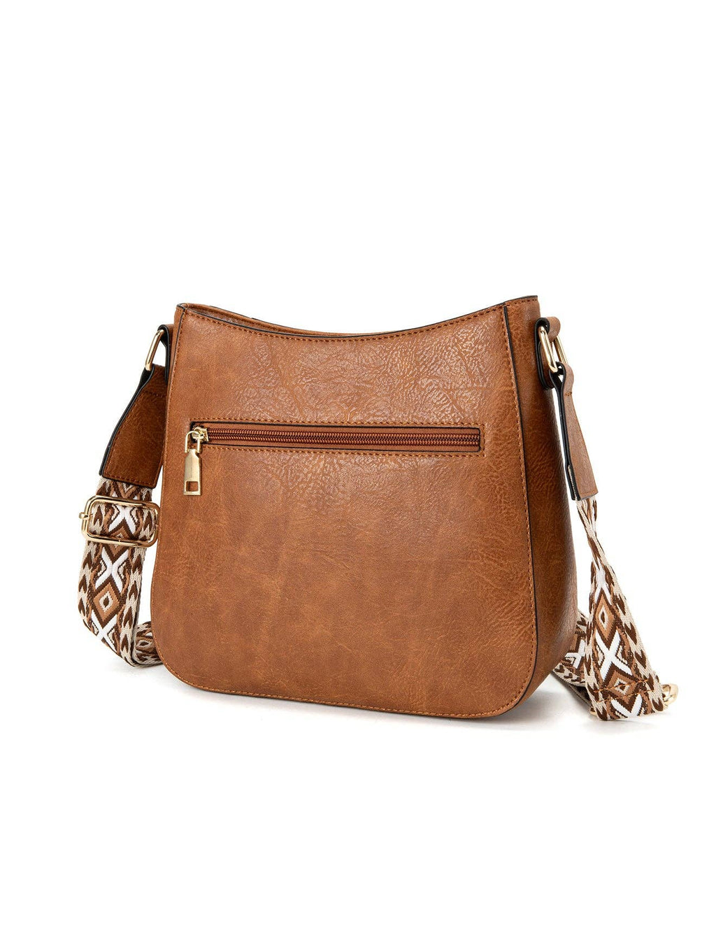 ROCHELLE VEGAN SHOULDER/XBODY BAG - Tan