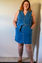 Curvy Denim Zip Dress