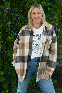 Curvy Plaid Shacket