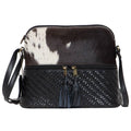 Front Zipper Cowhide Sling Bag - Finland