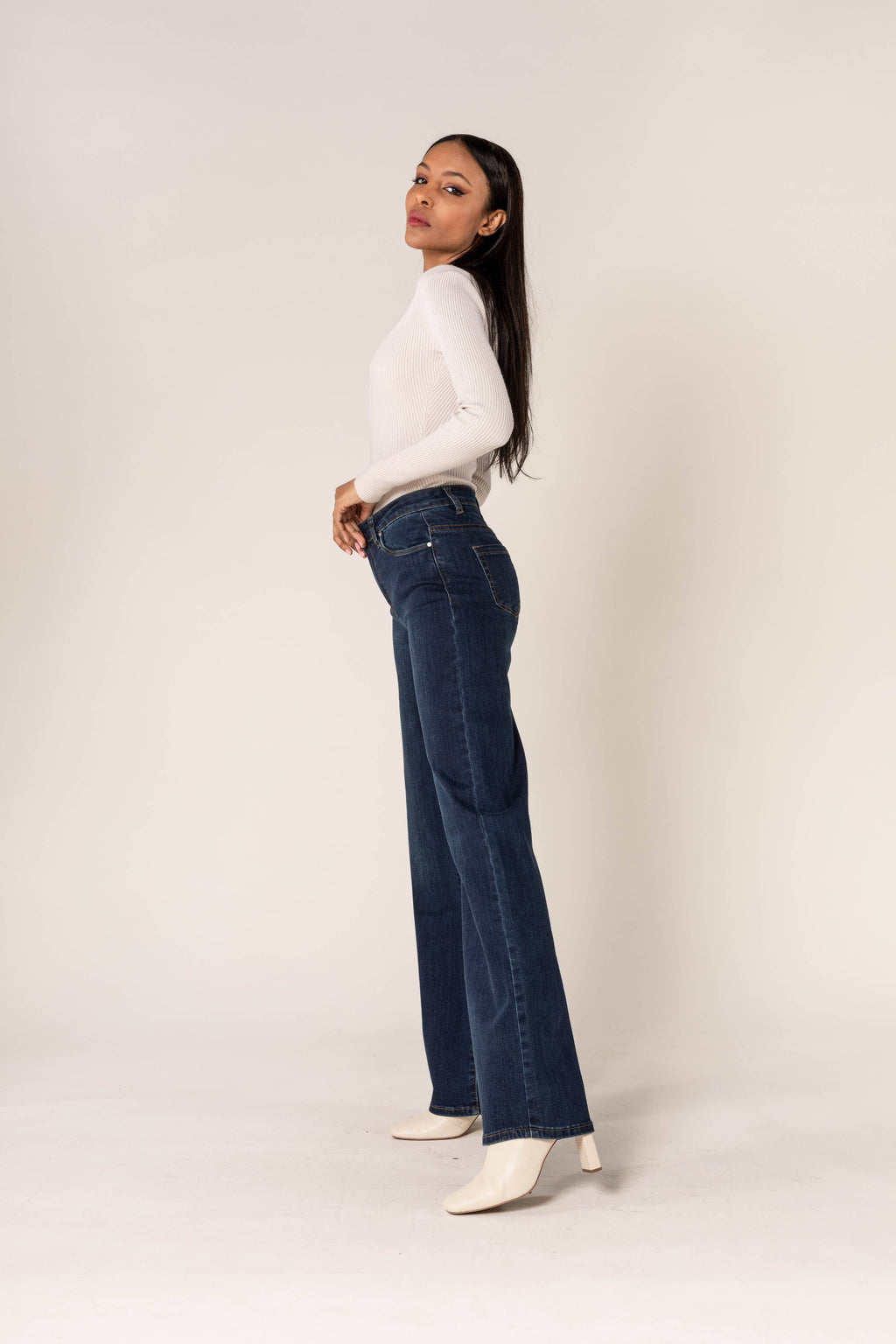 Jesse high-waisted flare jeans