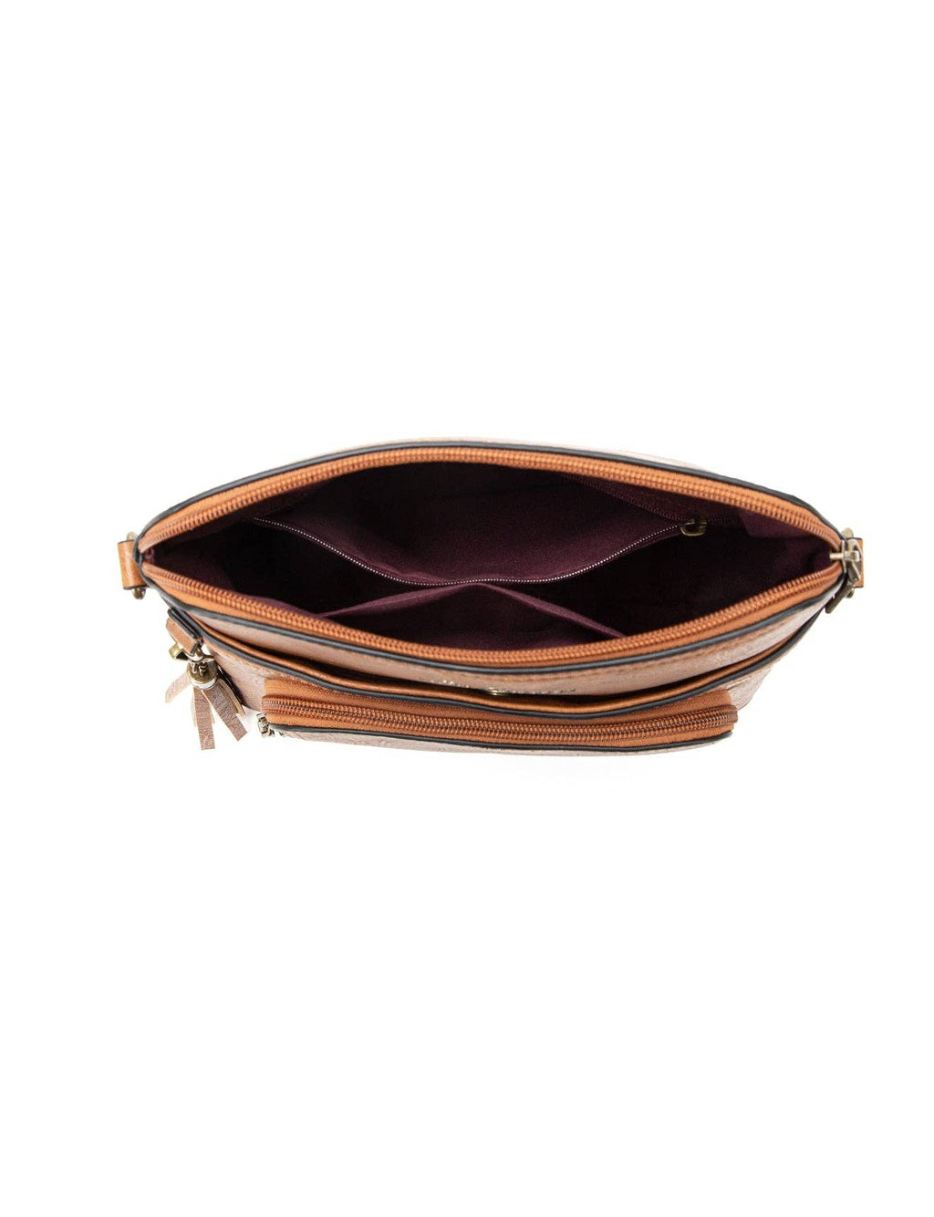 ALEX VEGAN XBODY BAG - Tan