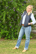 Suede Piping Quilted Padding Vest