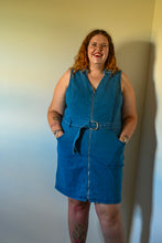 Curvy Denim Zip Dress