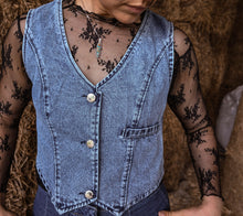 V-neck Denim vest