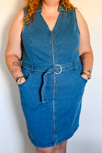 Curvy Denim Zip Dress