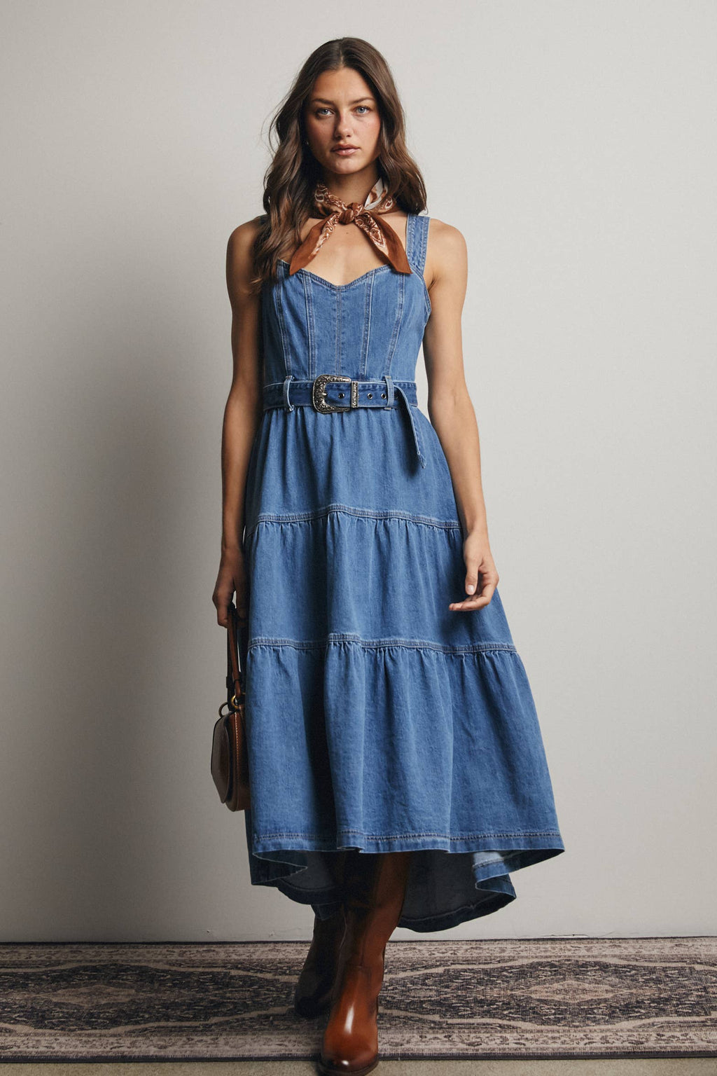 Dollie Denim Maxi Dress