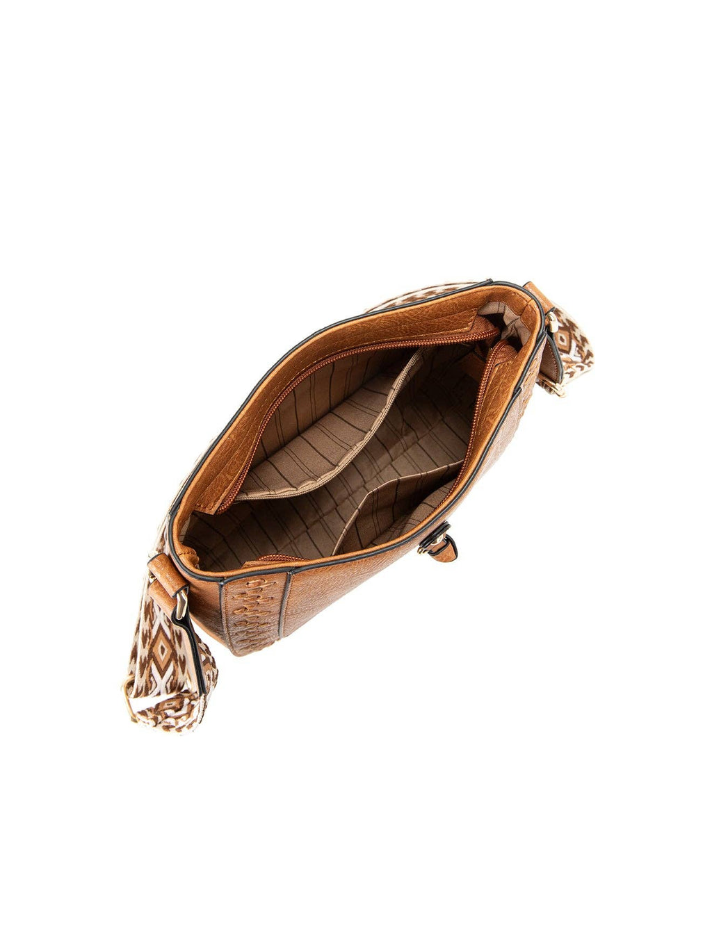 ROCHELLE VEGAN SHOULDER/XBODY BAG - Tan