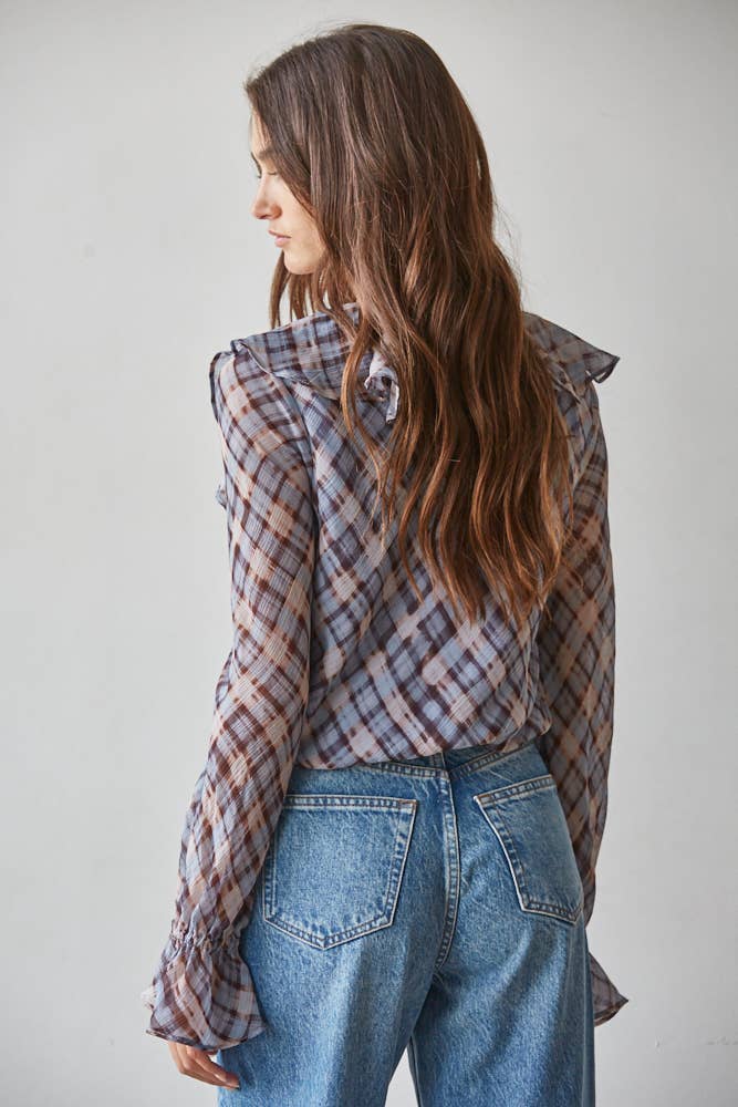 Myra Ruffle Peplum Top