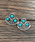 0.8" Turquoise Stud Earrings