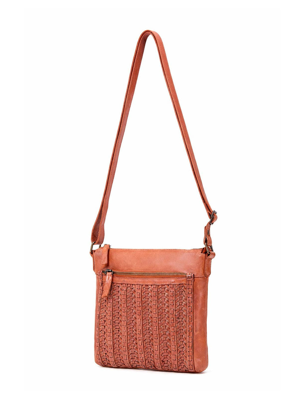 ARMIDALE WOVEN DETAIL LEATHER XBODY BAG