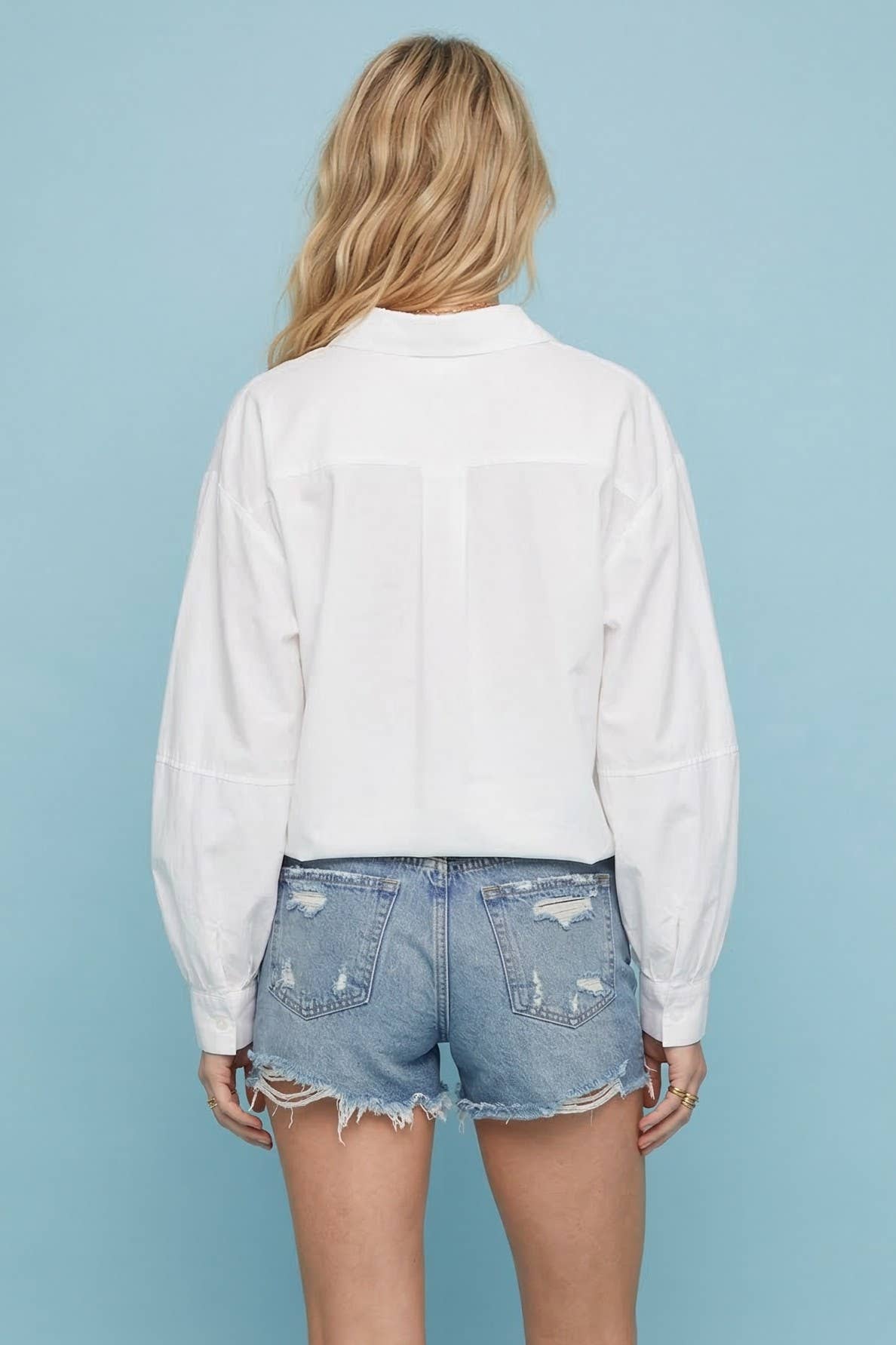 Sophia Balloon Sleeved Button Down Blouse