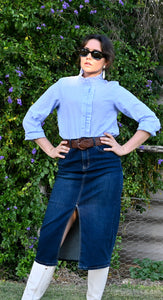 Blue Bell Ruffle Blouse