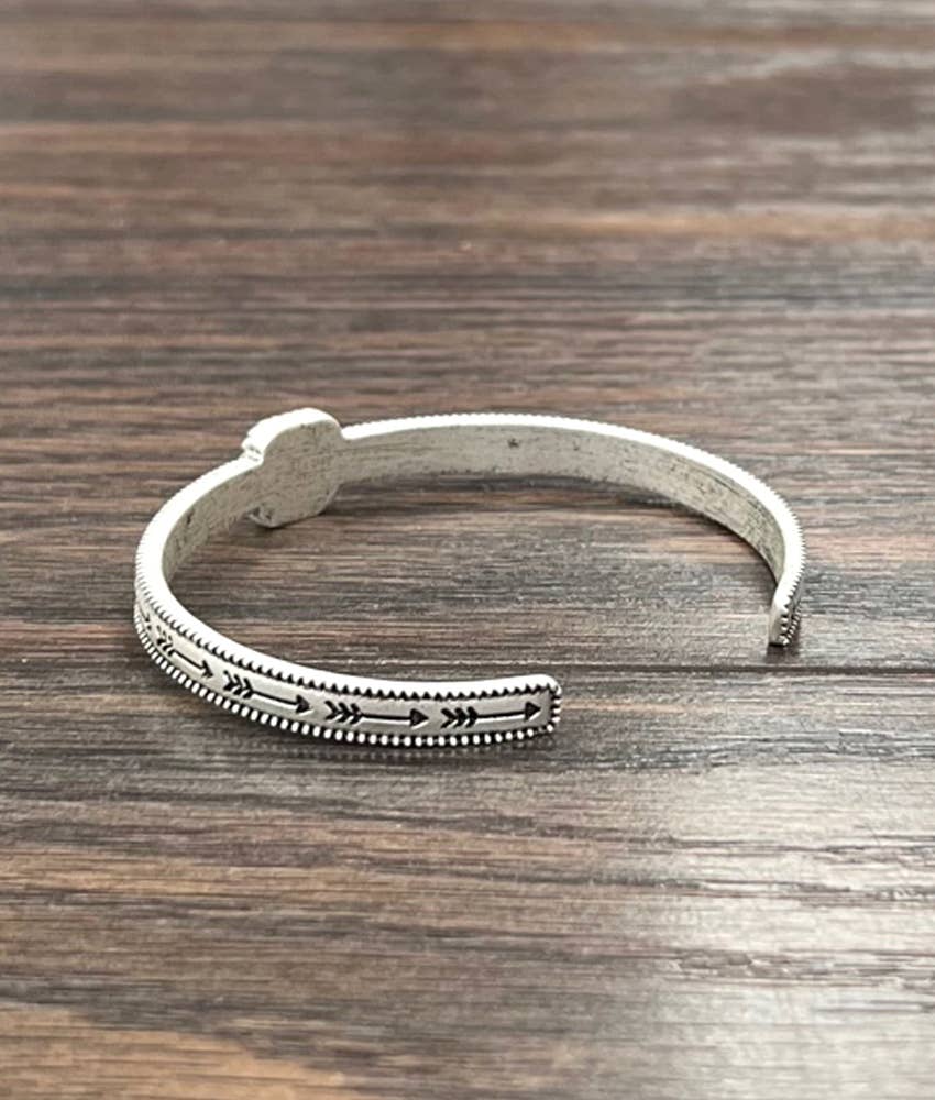 Small Square Turquoise Cuff Bracelet