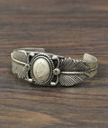 White Turquoise Cuff Bracelet