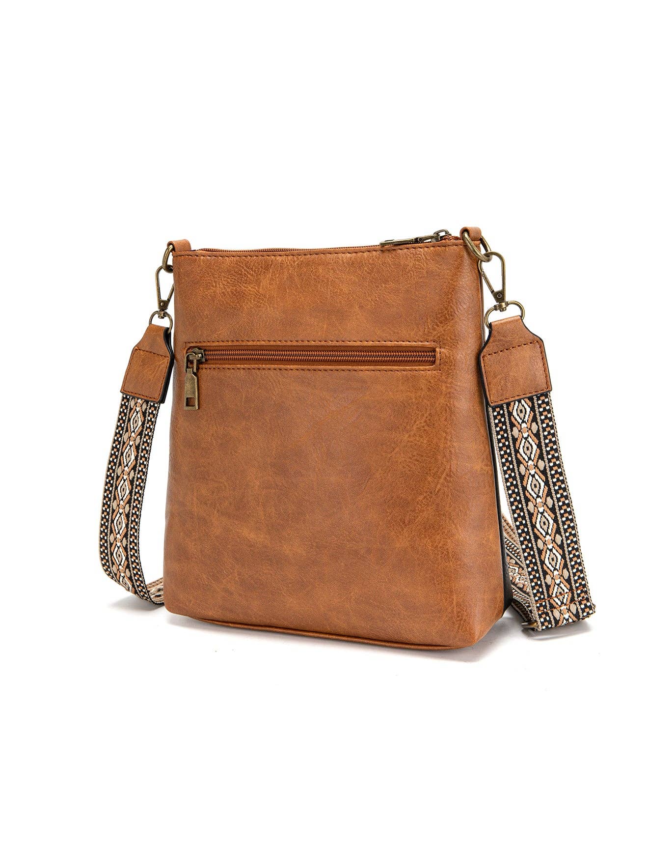 ANDI VEGAN XBODY BAG BLK/TAN