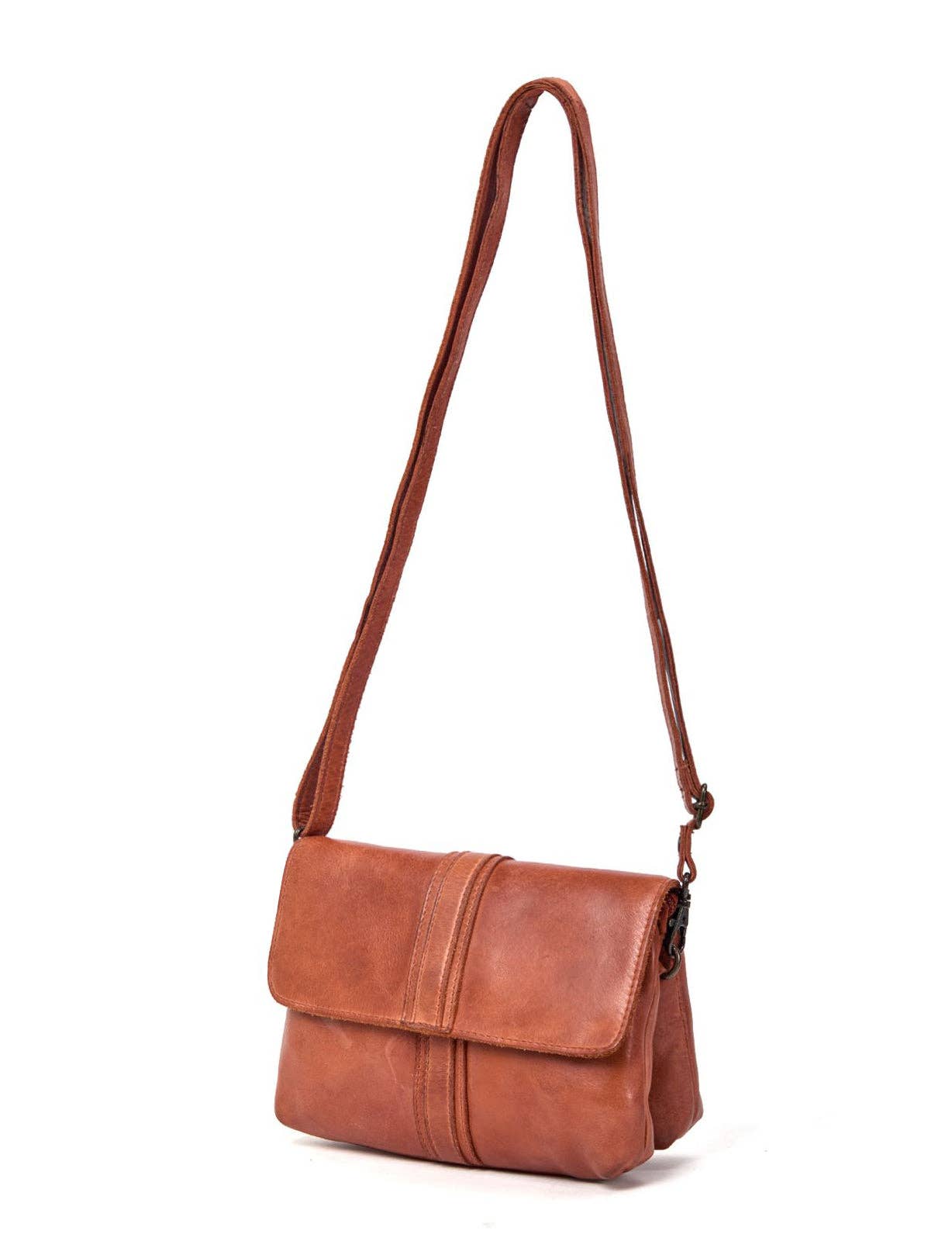 TULLY FLAP OVER LEATHER XBODY BAG
