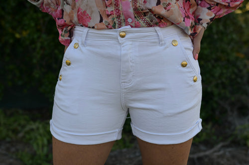 Lily White Denim Shorts