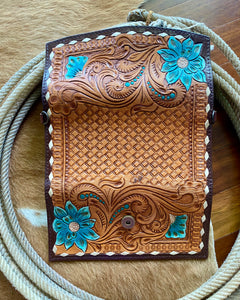Tooled Leather Cross Body / Wallet / Clutch