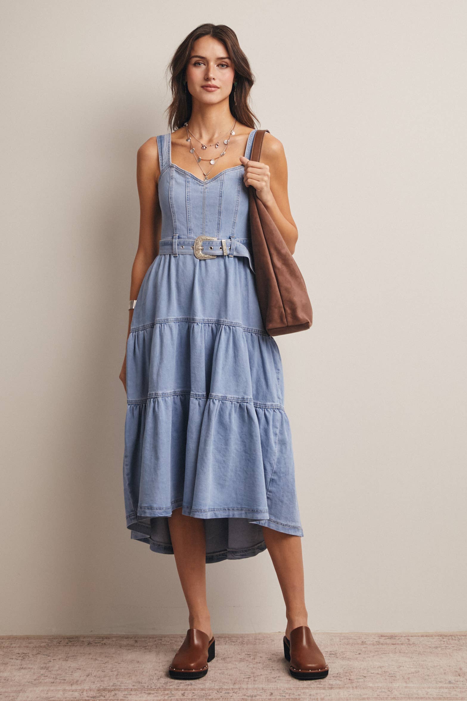 Dollie Denim Maxi Dress