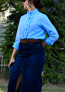 Blue Bell Ruffle Blouse