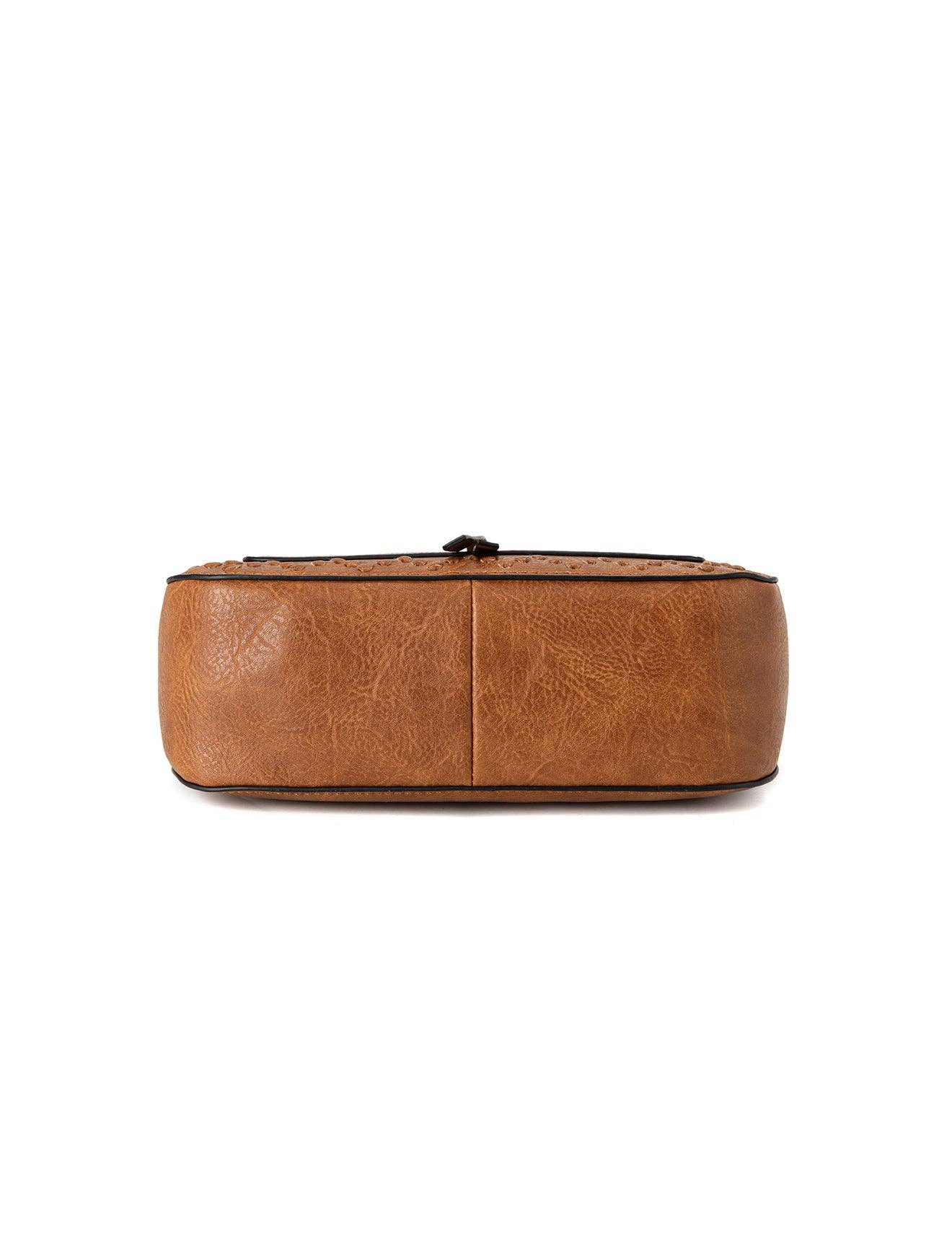 ROCHELLE VEGAN SHOULDER/XBODY BAG - Tan