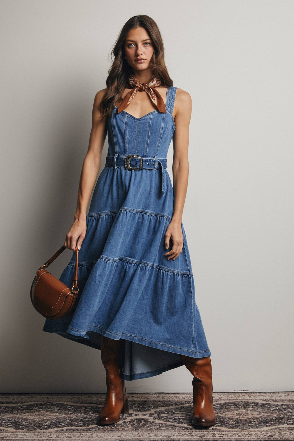 Dollie Denim Maxi Dress