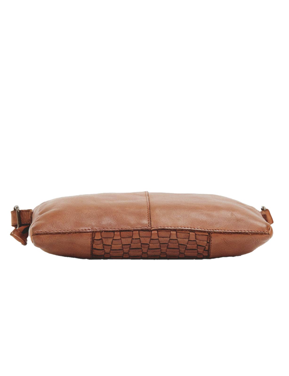 JINDABYNE WOVEN PANELLED LEATHER XBODY BAG