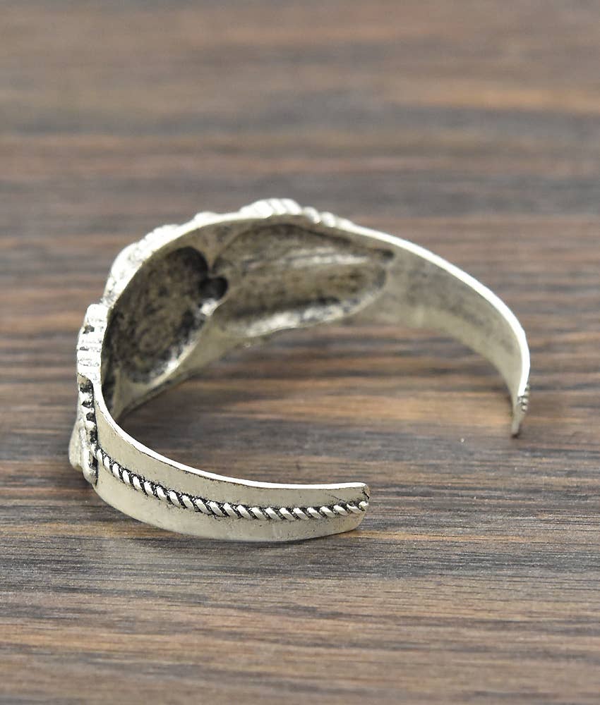White Turquoise Cuff Bracelet
