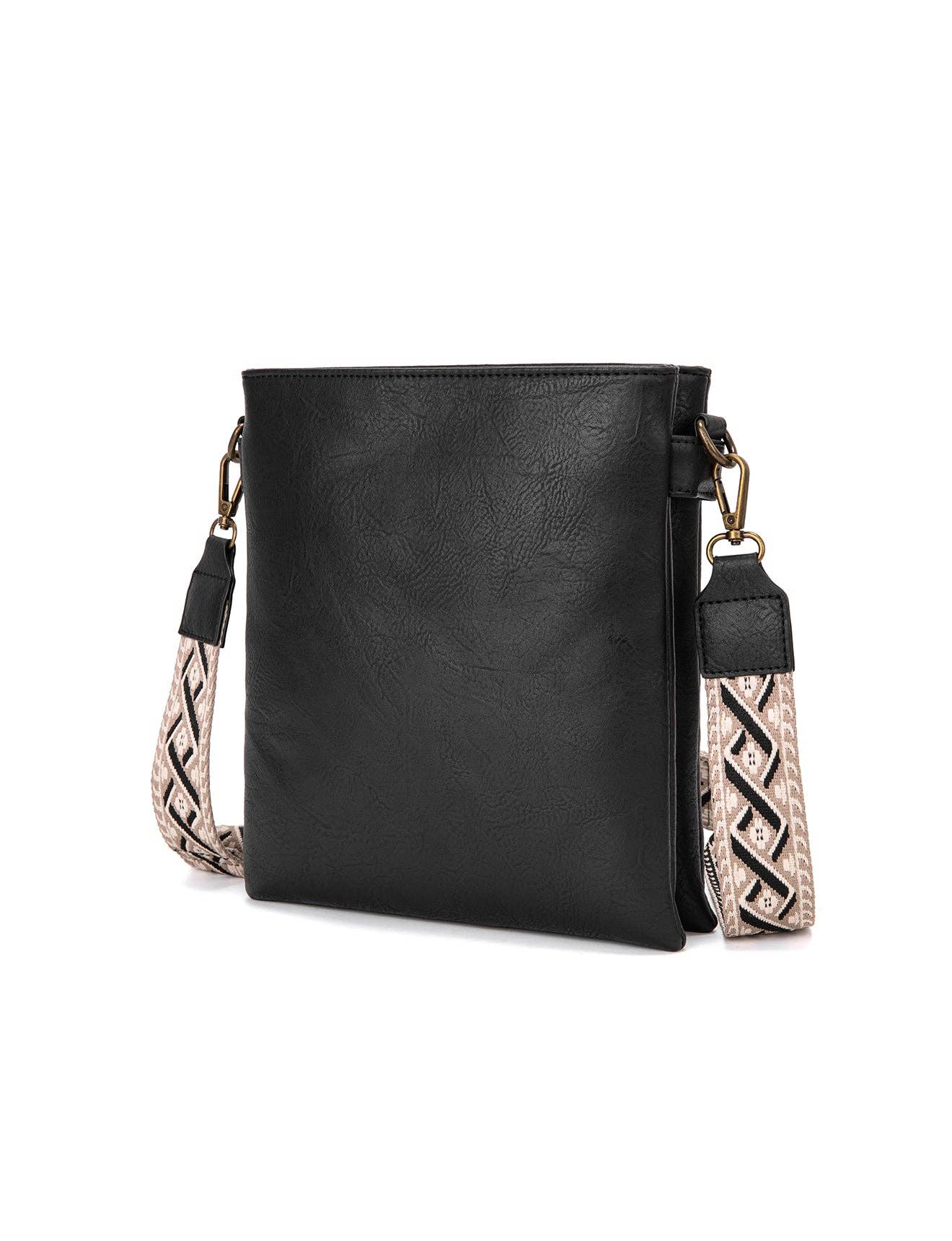 ELISE VEGAN XBODY BAG -Black