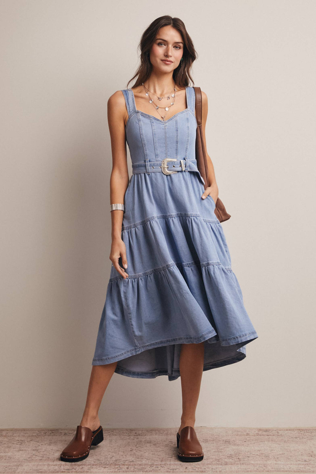 Dollie Denim Maxi Dress