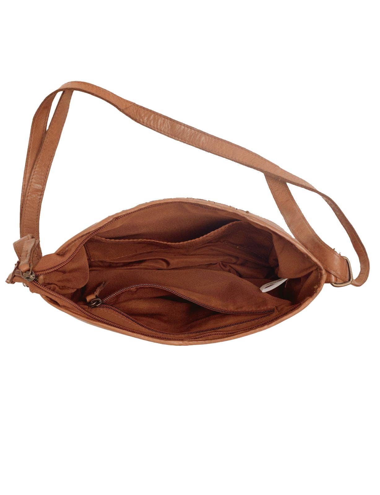 JINDABYNE WOVEN PANELLED LEATHER XBODY BAG