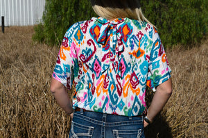 Iris Aztec Blouse