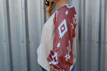 April Long Sleeve Aztec Top