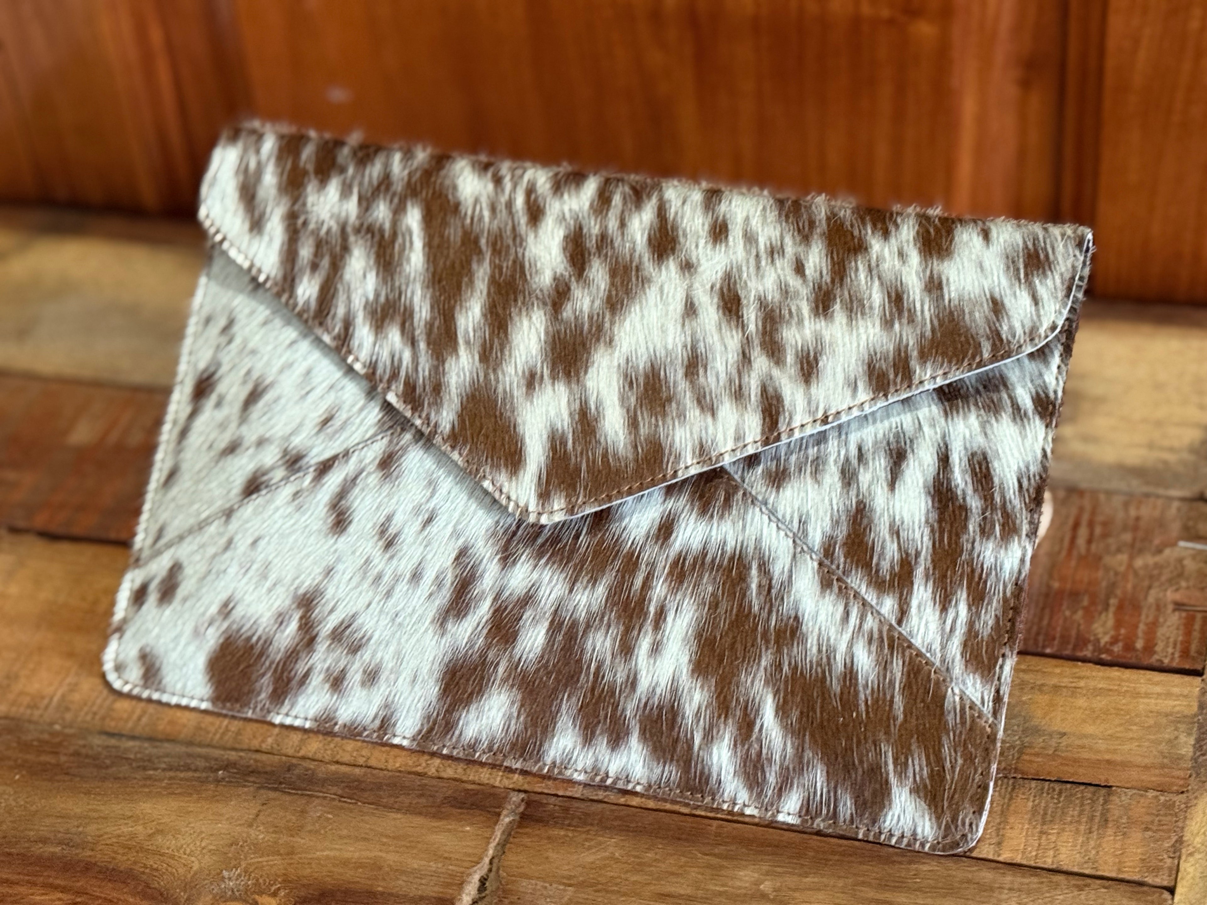 Envelope Cowhide Clutch