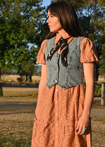 Eyelet Embroidery Dress