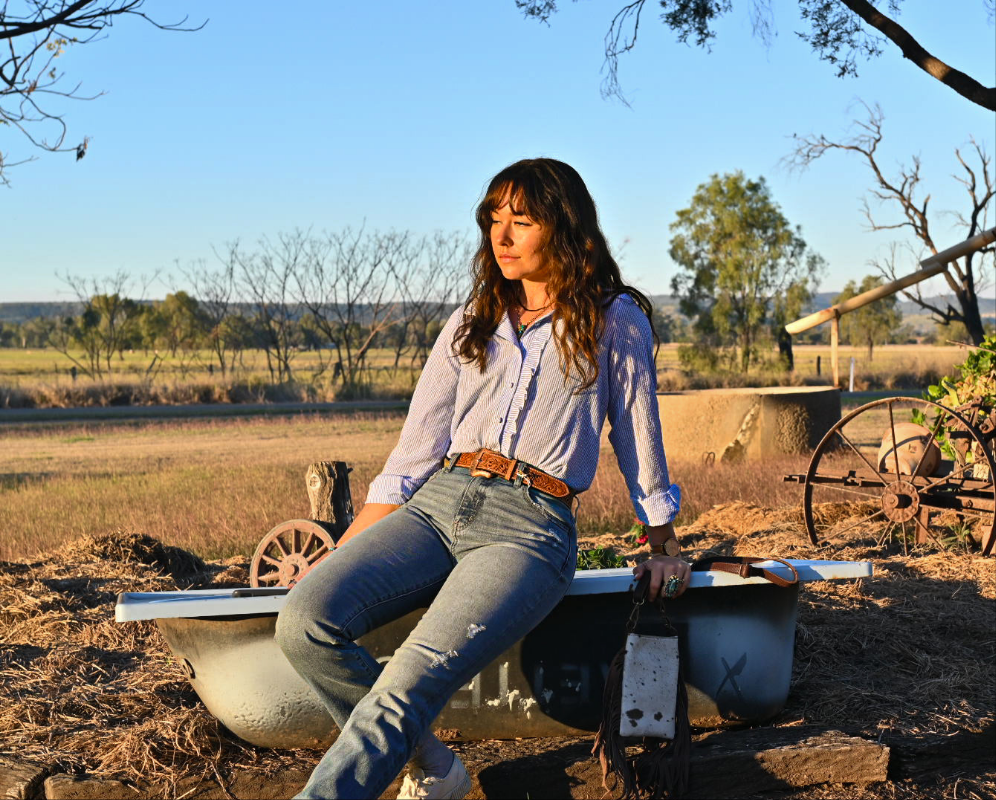 Blue Bell Ruffle Blouse