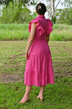 Ainsley Ruffle Button-down midi Dress