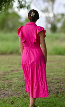 Ainsley Ruffle Button-down midi Dress