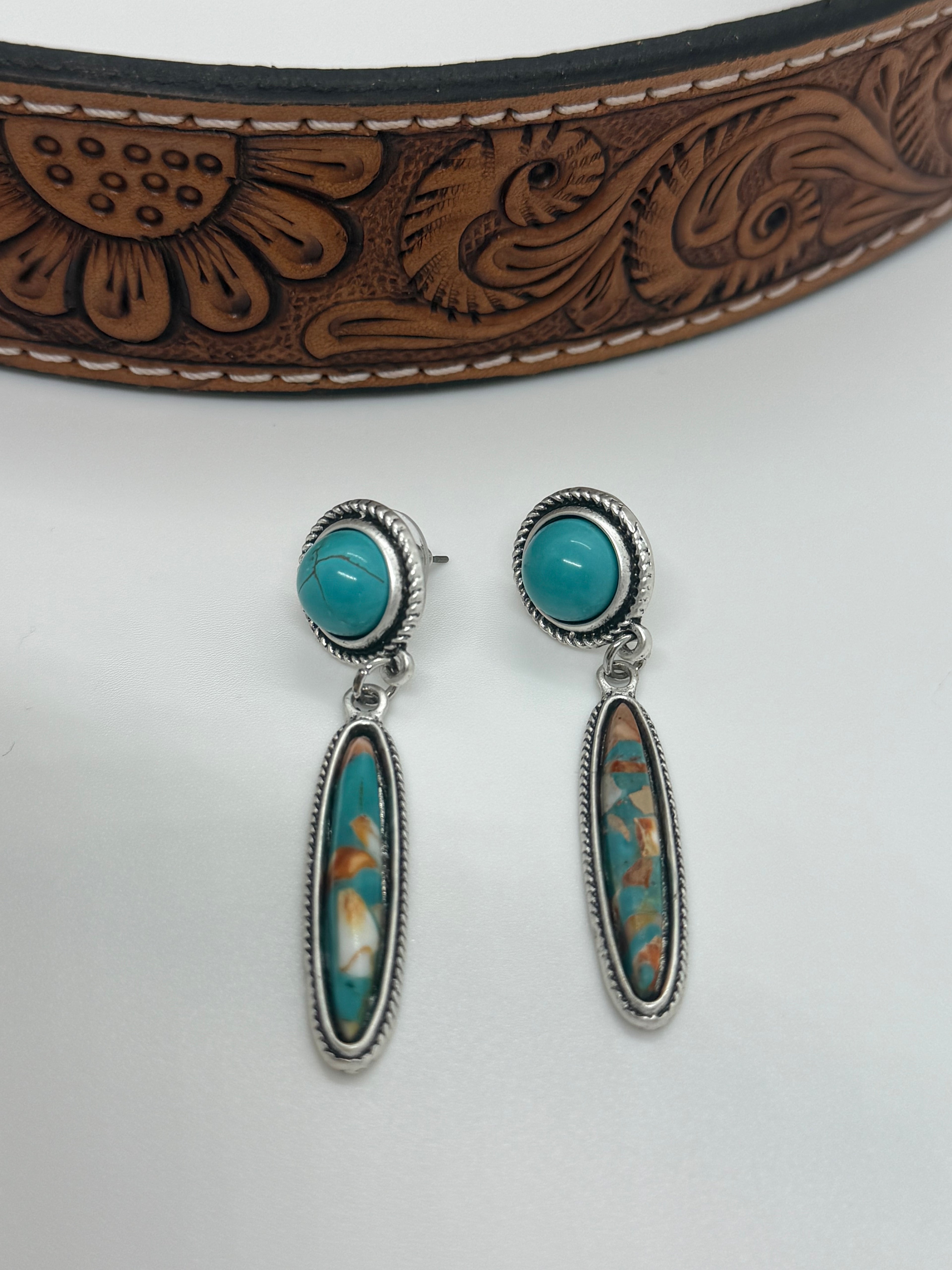 Gemstone Post Earrings